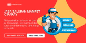 Jasa Perbaikan Saluran Air Mampet di Ciparay Kabupaten Bandung Terdekat